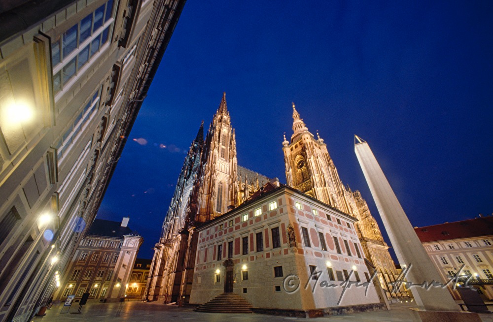 Saint Vitus' Cathedral and Obelisk