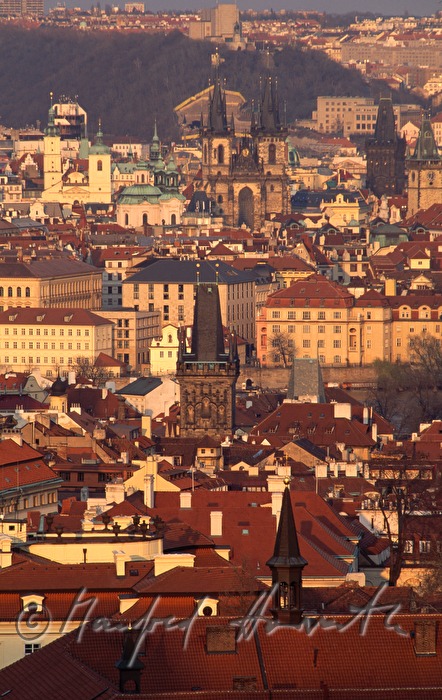 view from Mala Strana to the old town