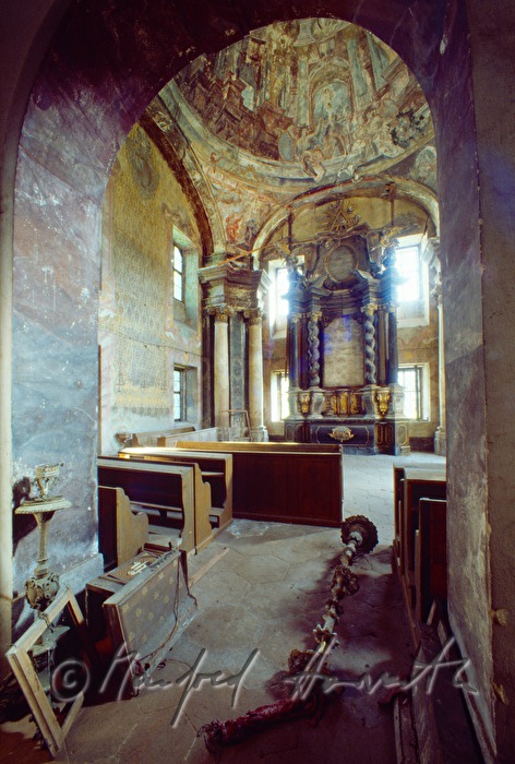 castle chapel with dross