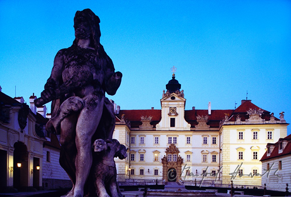 inner courtyard of Castle Valtice