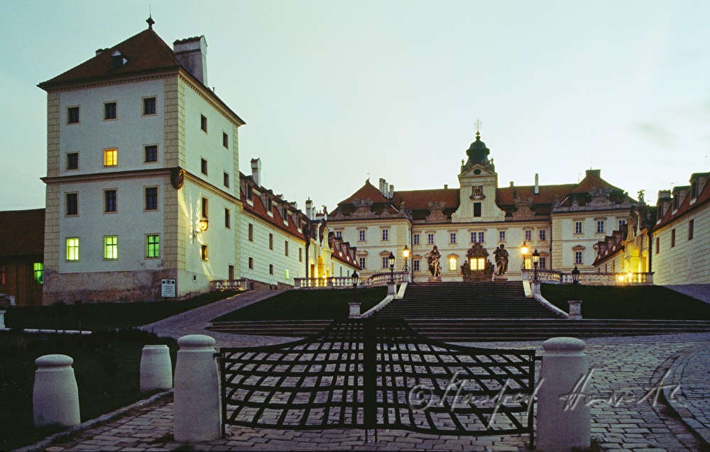 inner courtyard of Castle Valtice