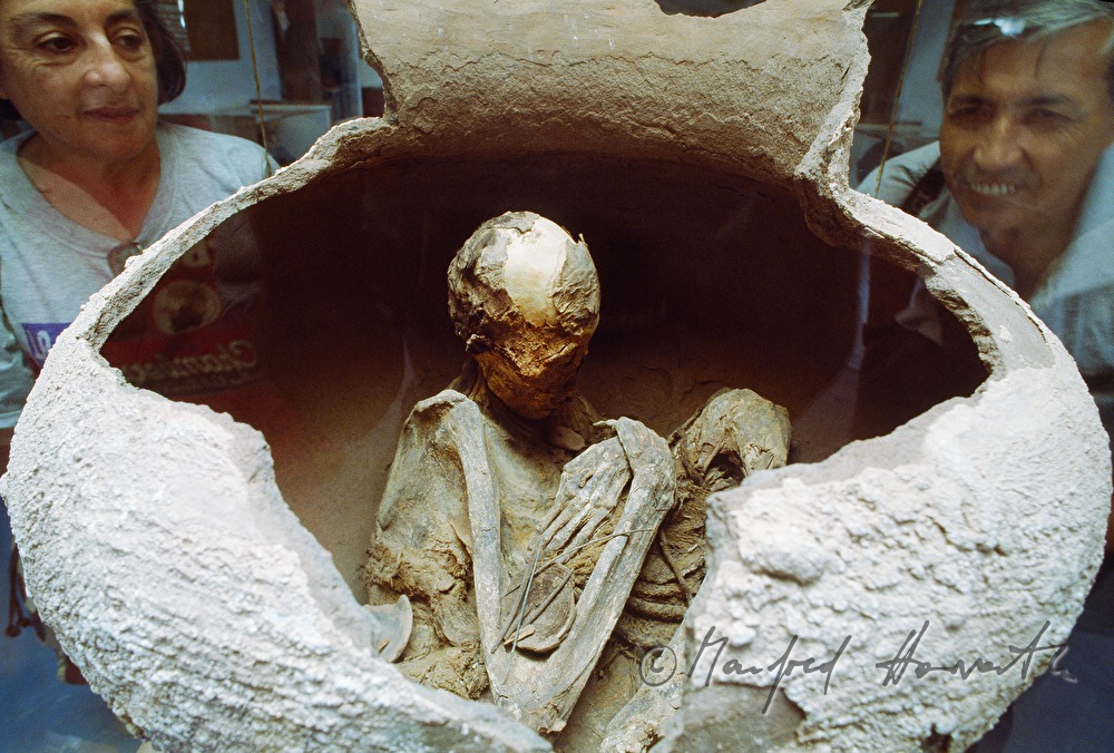 Archaeological Museum with a mummy on display