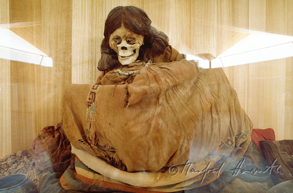 Archaeological Museum with a mummy on display