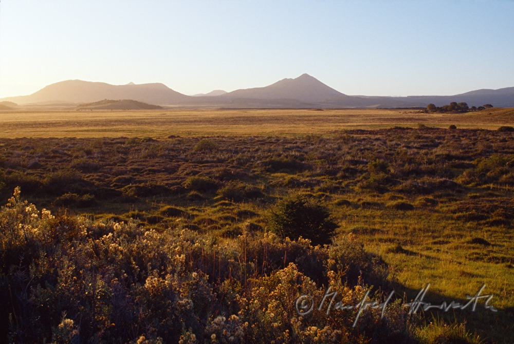 mountain range and valley