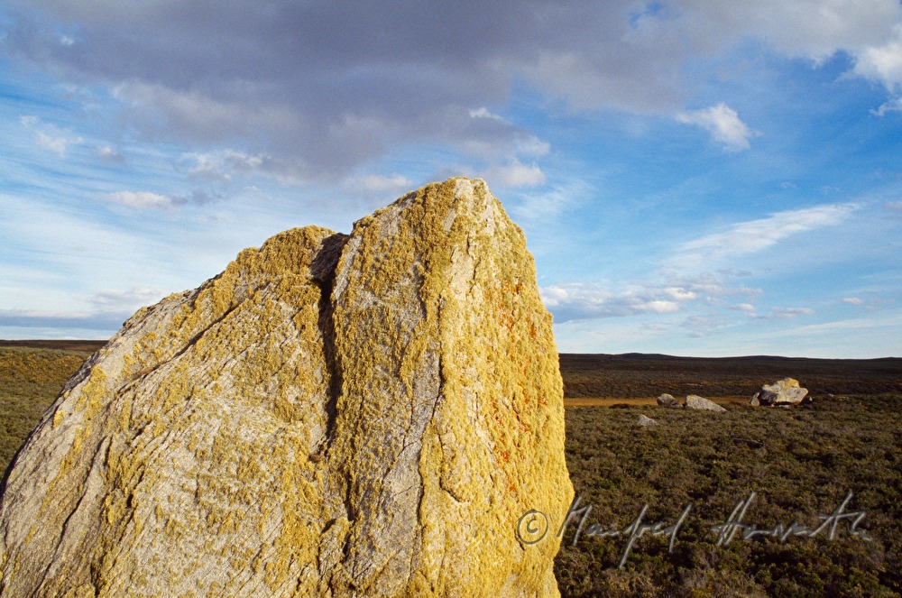 rocks in the landscape (cult site of the Ono Indians)