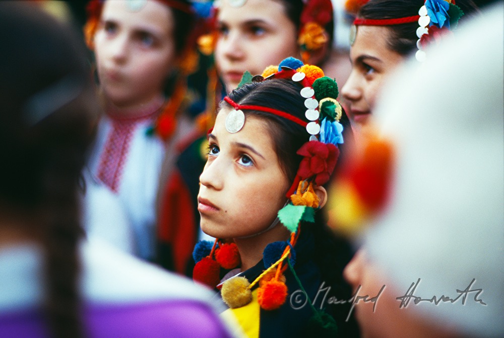 children in traditional costumes