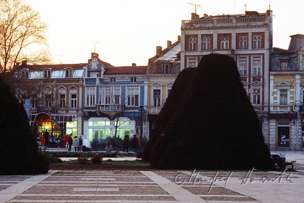 bensches on the main square