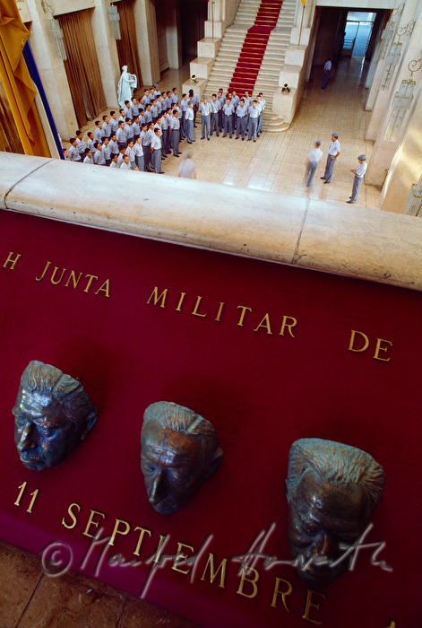 military academy, sculptures in the museum