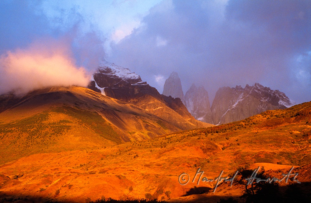 Cordillera del Paine with pinnacles