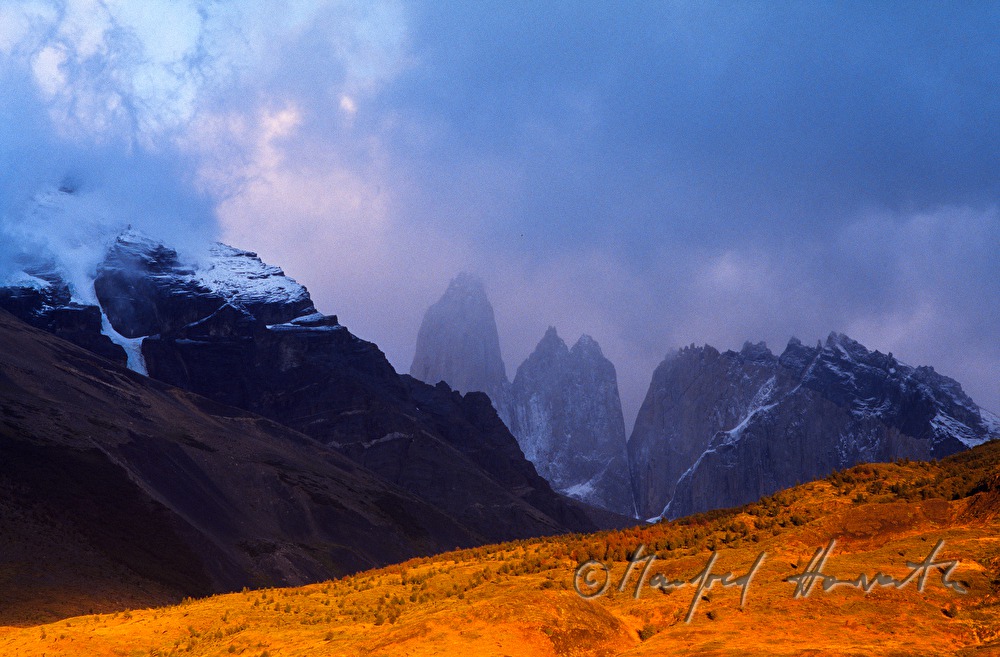 Cordillera del Paine with pinnacles