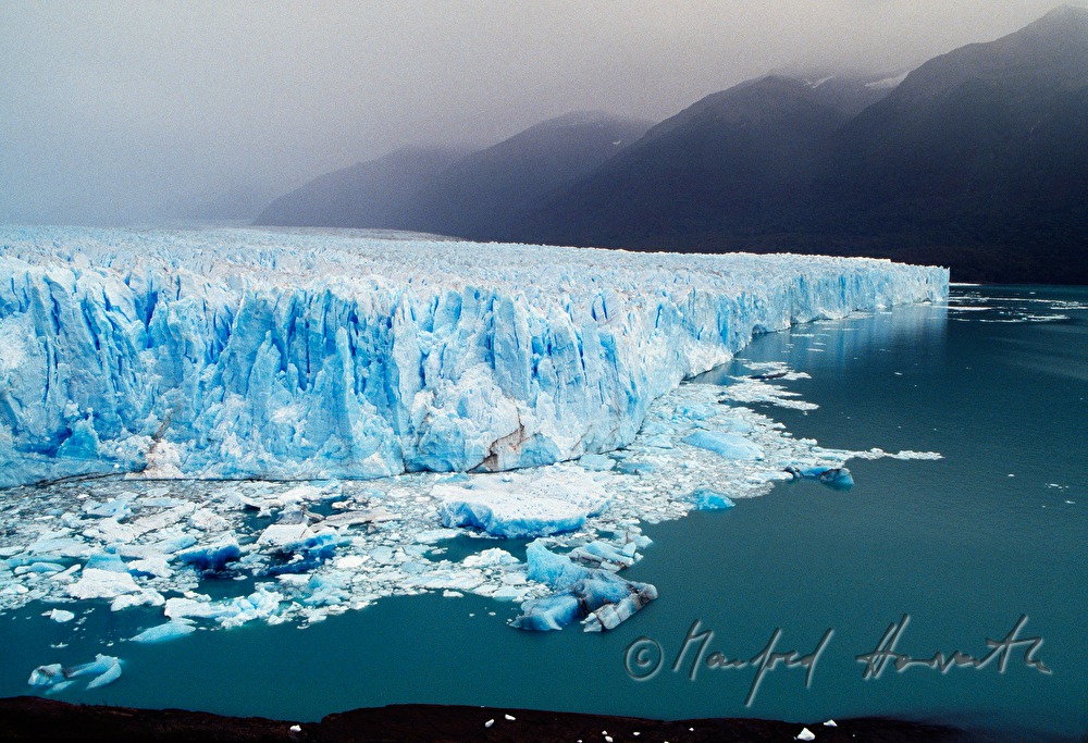 Perito Moreno Glacier calves into Lago Argentino