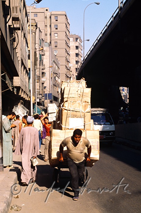 transport with a wheelbarrow