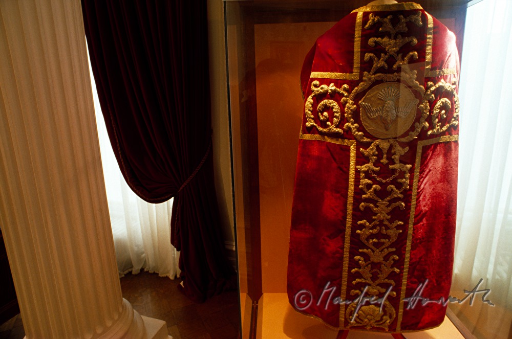 priest's vestment in the museum of the monastery
