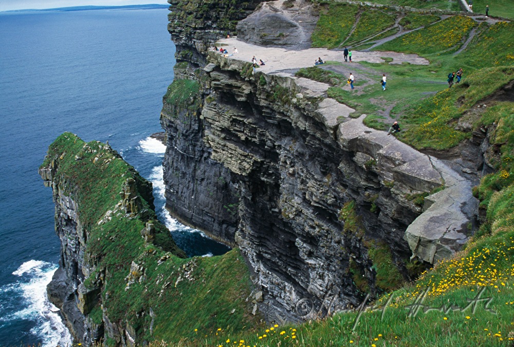 view from the path to the Atlantic Ocean