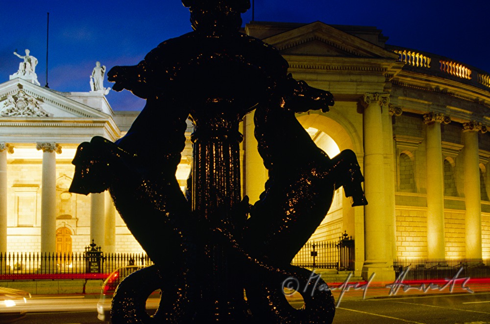 Bank Of Ireland and Horse lamp