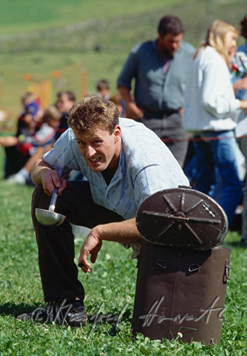 fighter at the Swiss wrestling (