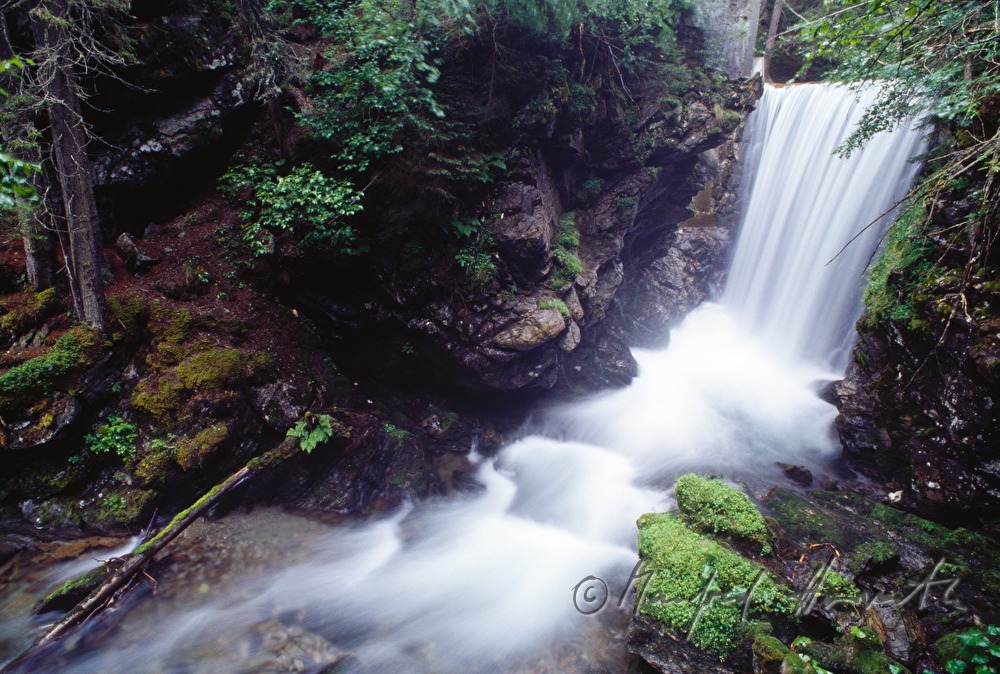 waterfall on the 