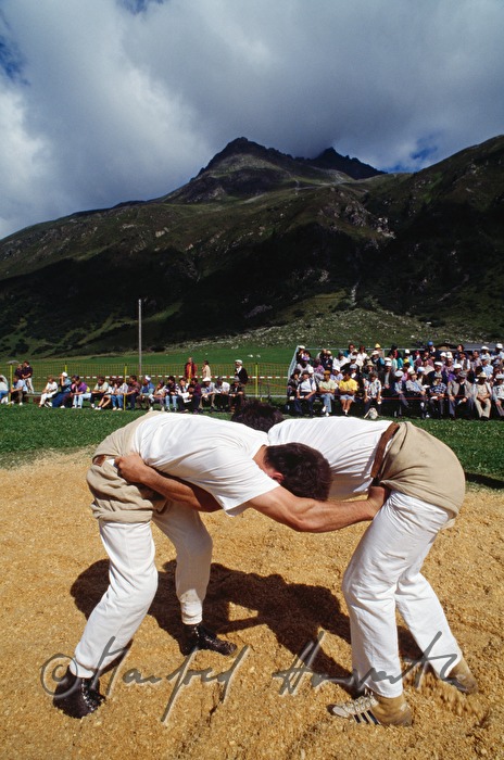 fighters at the Swiss wrestling (