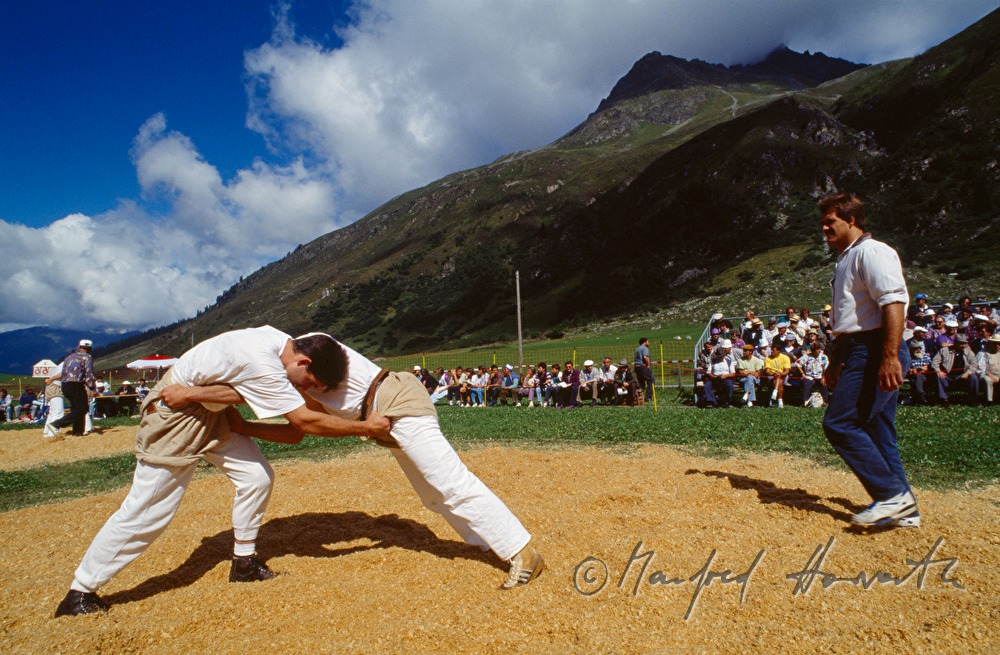 fighters at the Swiss wrestling (