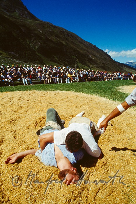 fighters at the Swiss wrestling (