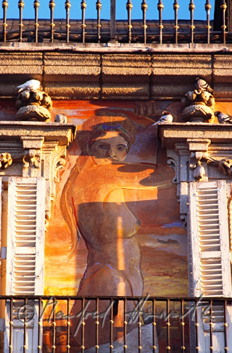 fresco and balcony