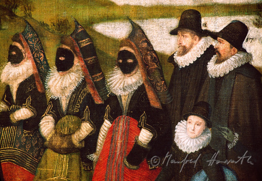 oil painting in the museum