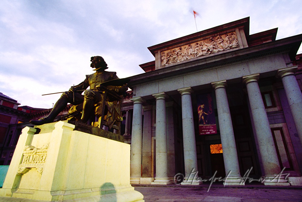 Museo del Prado and monument of Velazquez