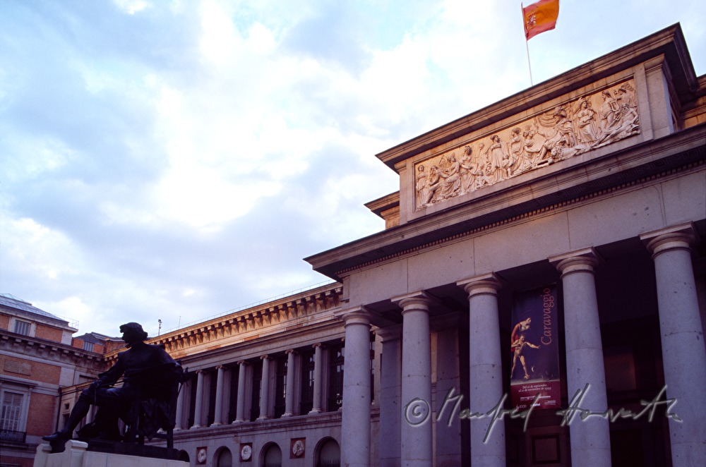 Museo del Prado and monument of Velazquez