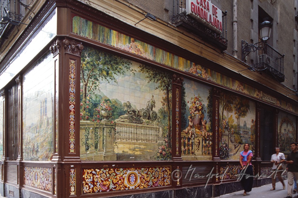 residence house with tile decoration