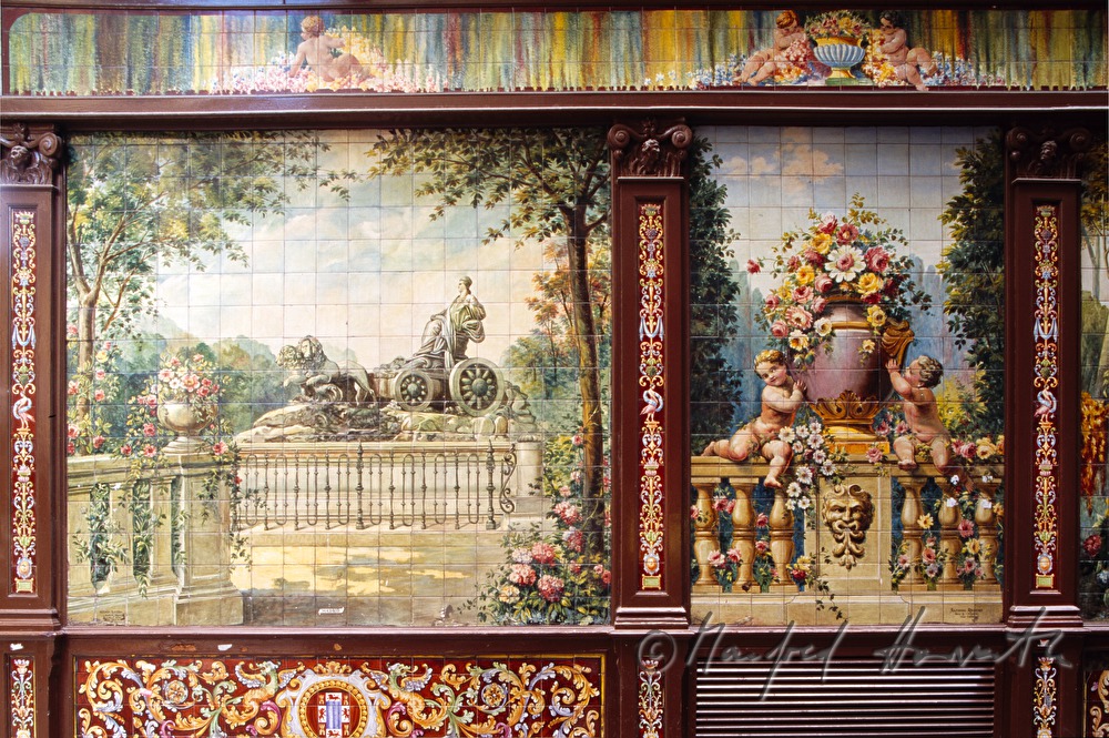 residence house with tile decoration