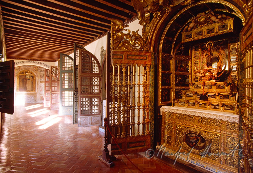 winged altars in the cloister