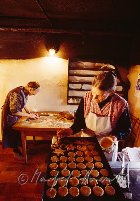baking of christmas biscuits