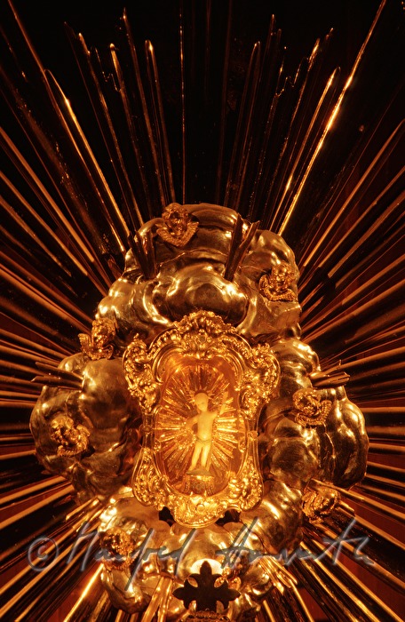 wax figurine of the Child Jesus in the high altar