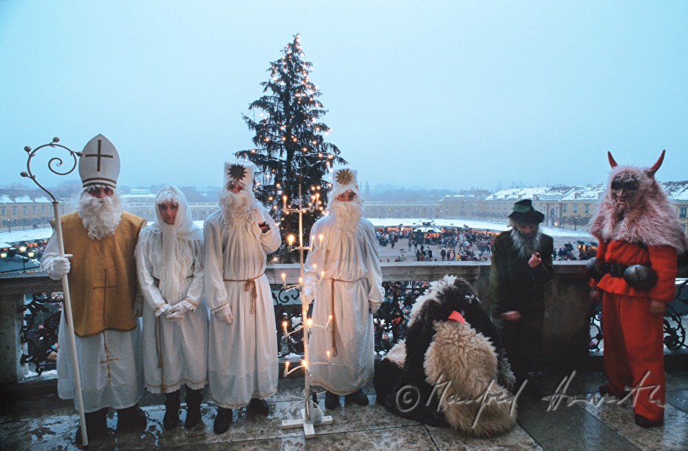 Santa Claus at the christmas market