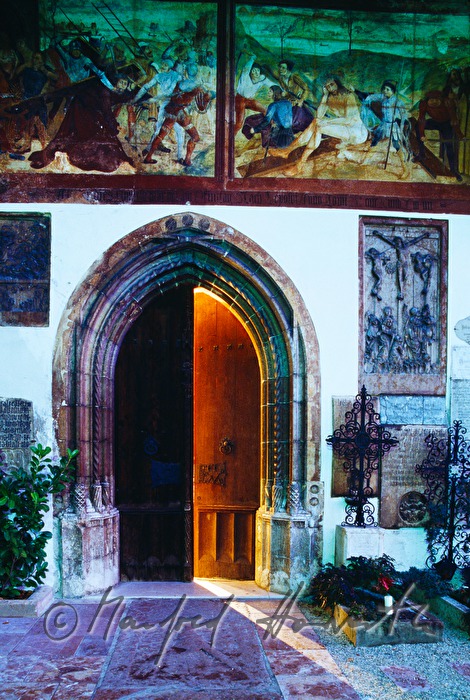 entrance to parish church Mariae Himmelfahrt