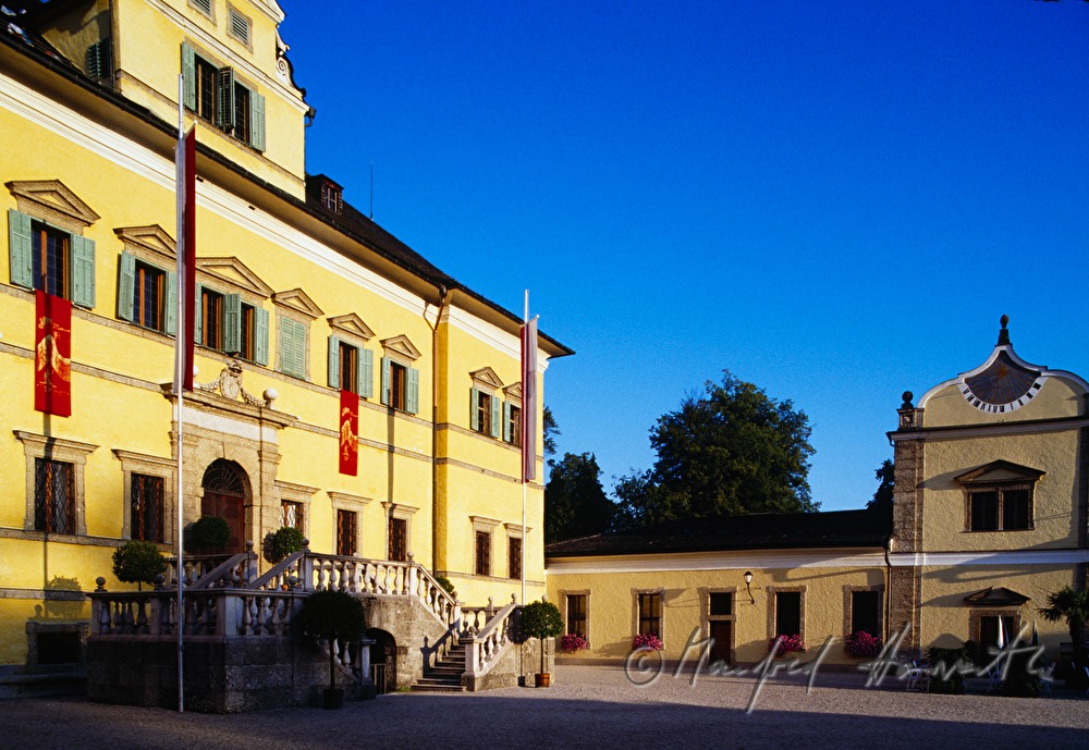 palace courtyard with main entrance