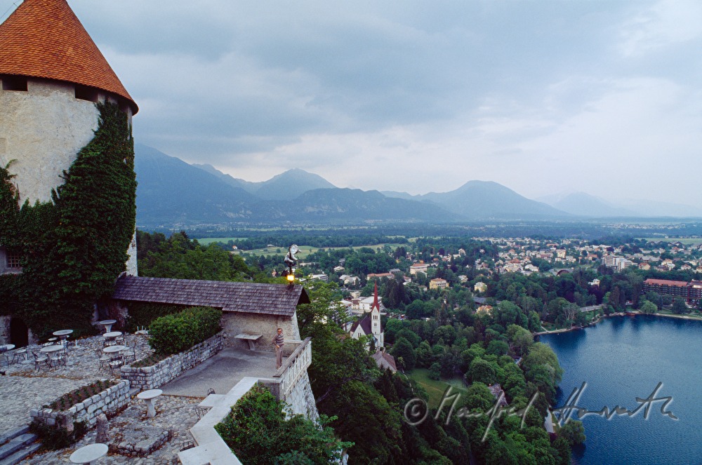 Castle Bled, view to Lake Bled