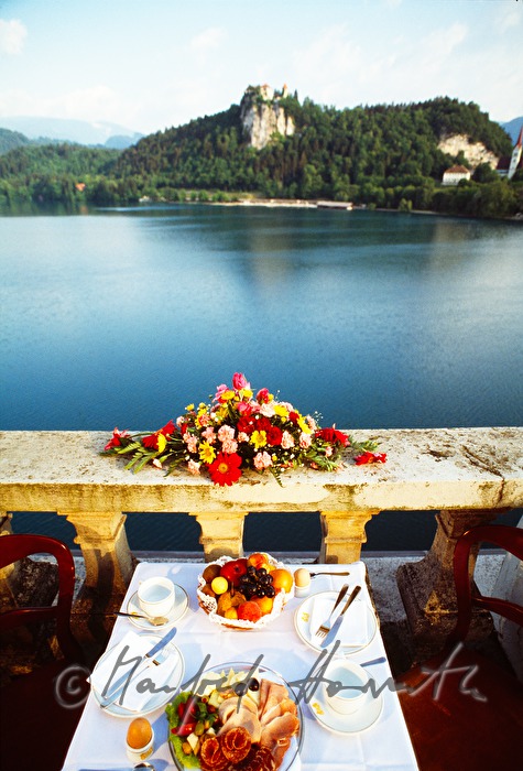 Grandhotel Toplice, breakfast on the balcony