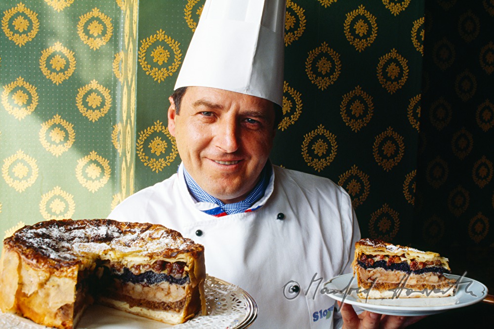 Grandhotel Toplice, chef with Gibanica Torte