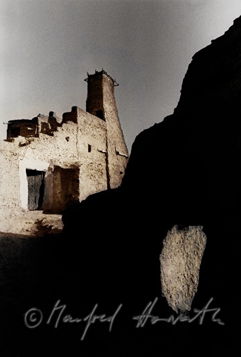 ruined house built of clay