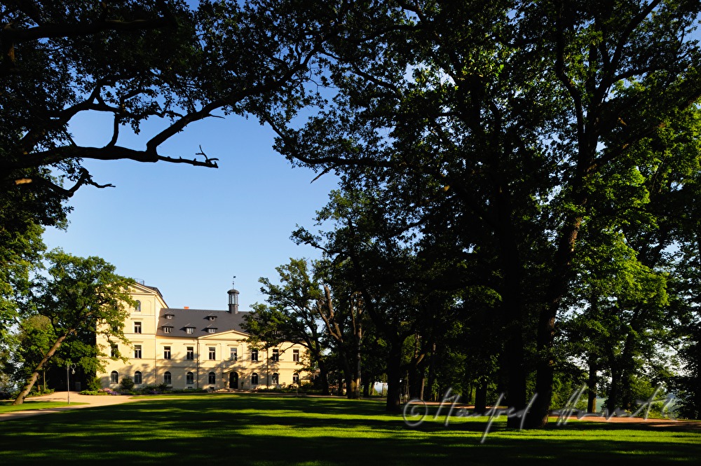 Chateau Mcely, view from the park