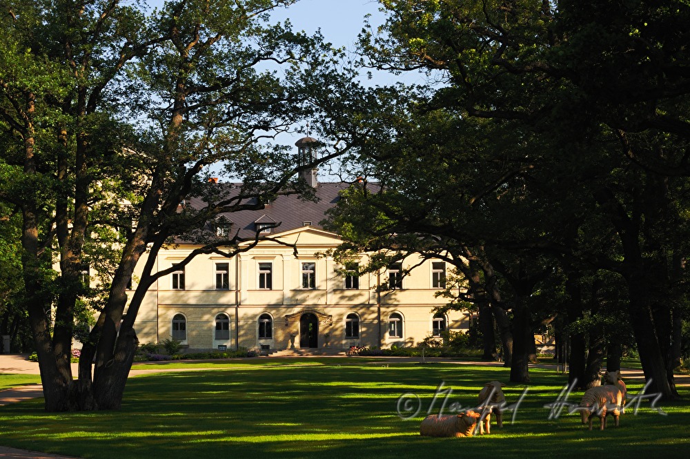 Chateau Mcely, view from the park
