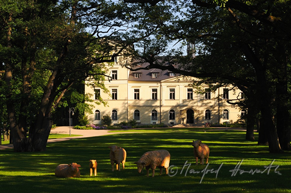 Chateau Mcely, view from the park