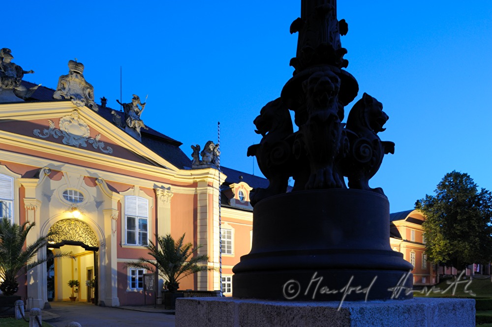 Schloss Dobris, view from the main square