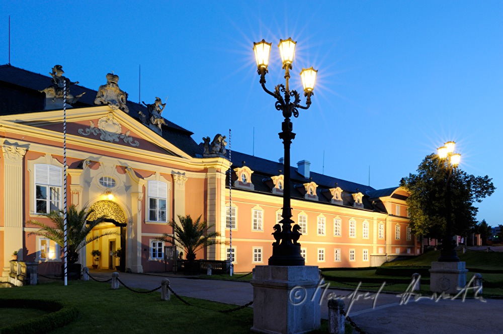 Schloss Dobris, view from the main square