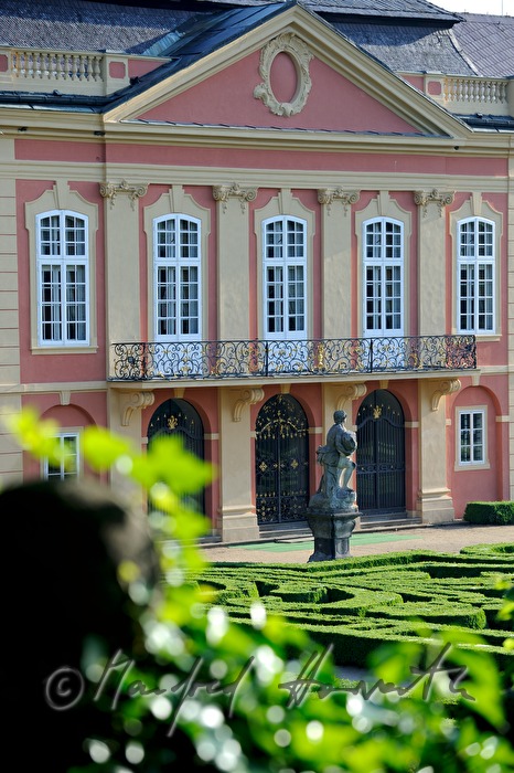 Schloss Dobris, view from the garden, bosquet