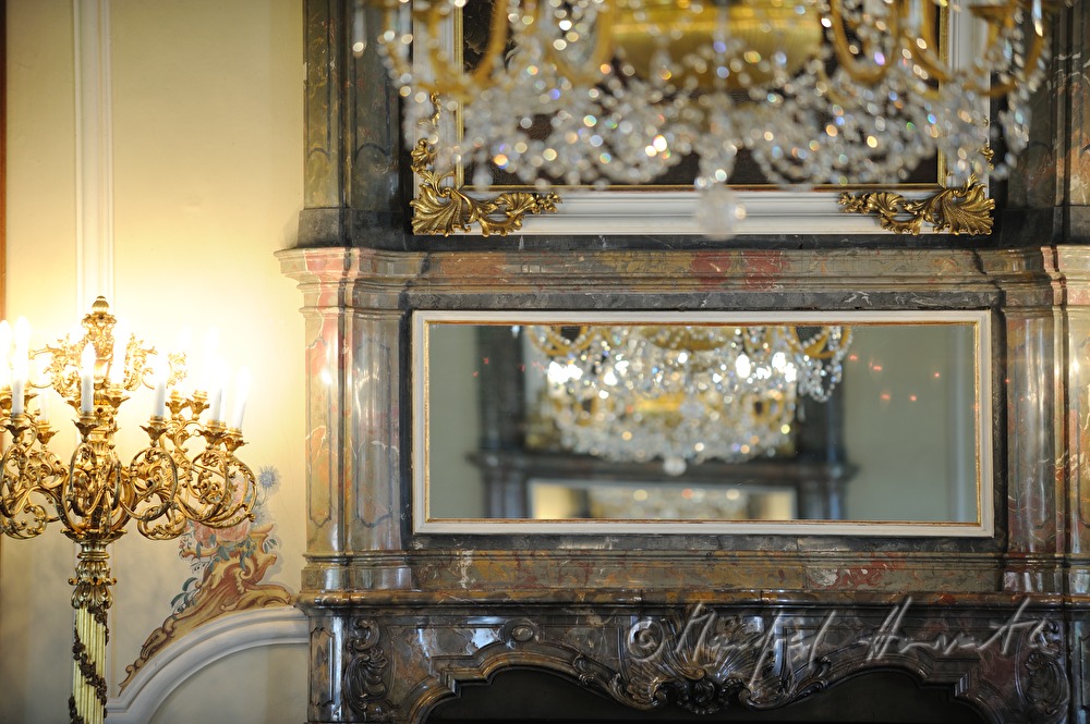 Schloss Dobris, hall of mirrors, lustre