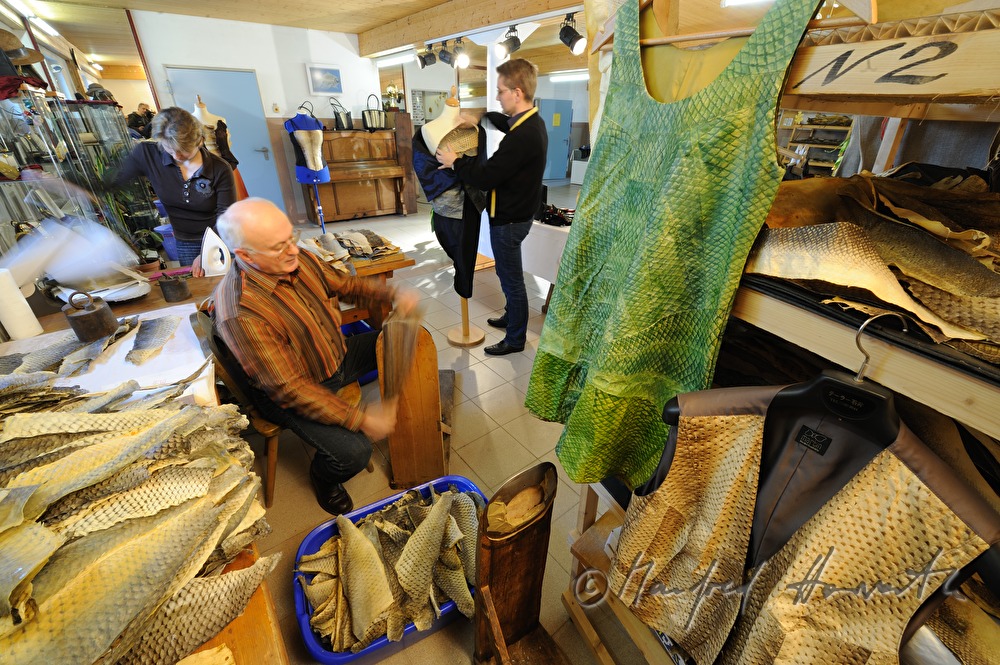 making fish leather