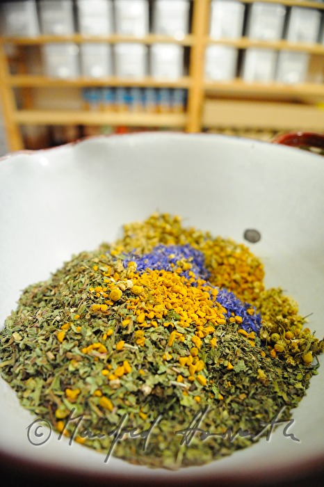 preparation of a special tea mixture
