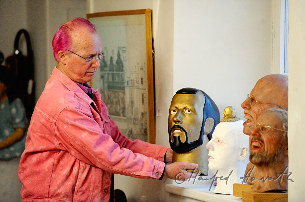 gallery owner Nick Treadwell in his museum